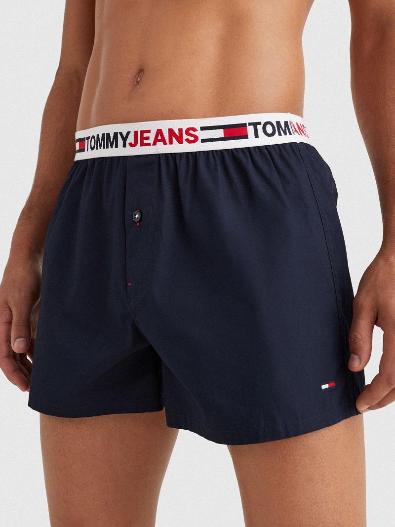 Férfi Tommy Hilfiger Tj woven boxer Boxers Sötétkék | HU 1348CTV